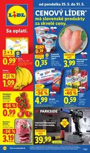 Propagačné noviny LIDL, platné od 2026-05-25 do 2026-05-31.