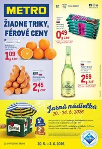 Propagačné noviny METRO, platné od 2026-05-20 do 2026-06-02.