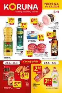 Propagačné noviny KORUNA, platné od 2026-05-22 do 2026-06-03.