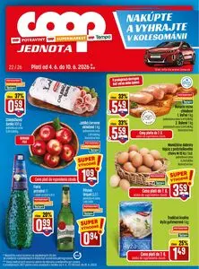 Propagačné noviny COOP, platné od 2026-06-04 do 2026-06-10.