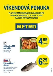 Propagačné noviny METRO, platné od 2026-06-11 do 2026-06-14.