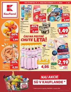 Propagačné noviny Kaufland, platné od 2026-06-11 do 2026-06-17.