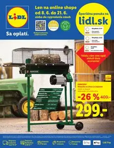 Propagačné noviny LIDL, platné od 2026-06-08 do 2026-06-21.