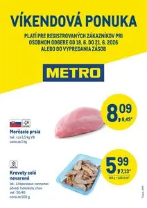 Propagačné noviny METRO, platné od 2026-06-18 do 2026-06-21.