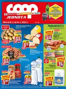 Propagačné noviny COOP, platné od 2026-06-18 do 2026-06-24.