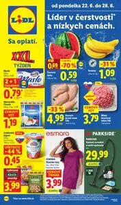 Propagačné noviny LIDL, platné od 2026-06-22 do 2026-06-28.