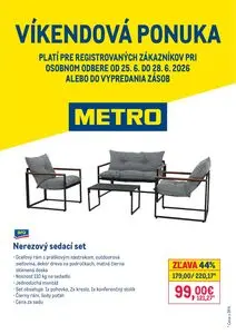 Propagačné noviny METRO, platné od 2026-06-25 do 2026-06-28.