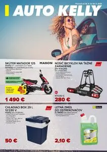 Propagačné noviny AUTO KELLY, platné od 2026-05-26 do 2026-06-29.