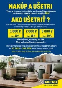 Propagačné noviny METRO, platné od 2026-05-04 do 2026-06-30.