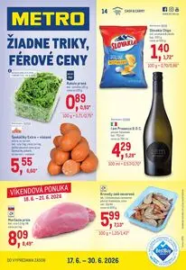 Propagačné noviny METRO, platné od 2026-06-17 do 2026-06-30.