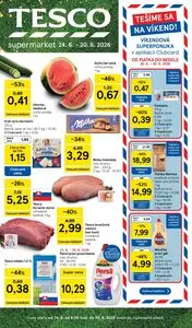 Propagačné noviny TESCO, platné od 2026-06-24 do 2026-06-30.