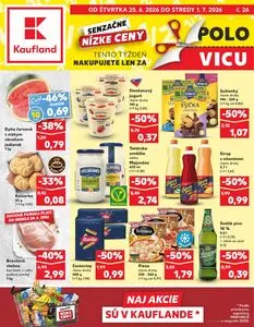 Propagačné noviny Kaufland, platné od 2026-06-25 do 2026-07-01.