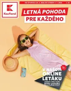 Propagačné noviny Kaufland, platné od 2026-06-25 do 2026-07-01.
