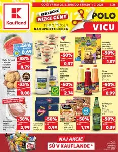 Propagačné noviny Kaufland, platné od 2026-06-25 do 2026-07-01.