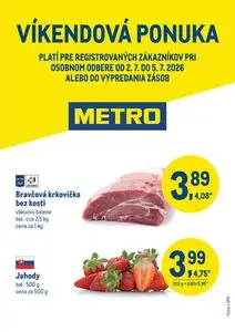 Propagačné noviny METRO, platné od 2026-07-02 do 2026-07-05.