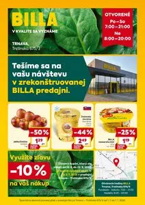 Propagačné noviny BILLA, platné od 2026-07-01 do 2026-07-07.