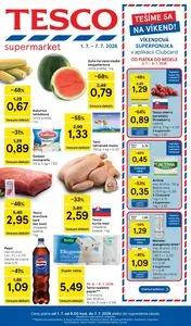 Propagačné noviny TESCO, platné od 2026-07-01 do 2026-07-07.