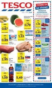 Propagačné noviny TESCO, platné od 2026-07-01 do 2026-07-07.