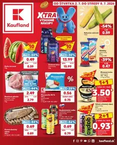 Propagačné noviny Kaufland, platné od 2026-07-02 do 2026-07-08.