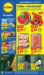 Propagačné noviny LIDL, platné od 2026-07-06 do 2026-07-12.