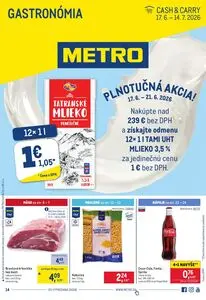 Propagačné noviny METRO, platné od 2026-06-17 do 2026-07-14.