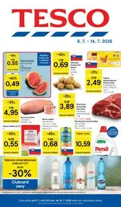 Propagačné noviny TESCO, platné od 2026-07-08 do 2026-07-14.