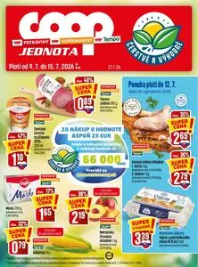 Propagačné noviny COOP, platné od 2026-07-09 do 2026-07-15.