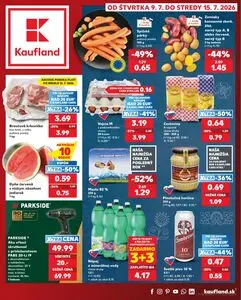 Propagačné noviny Kaufland, platné od 2026-07-09 do 2026-07-15.