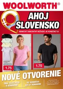 Propagačné noviny WOOLWORTH, platné od 2026-07-15 do 2026-07-15.
