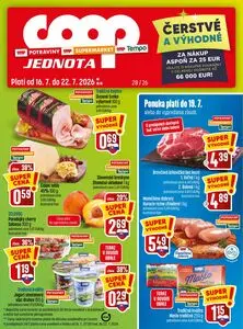Propagačné noviny COOP, platné od 2026-07-16 do 2026-07-22.