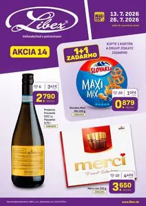 Propagačné noviny Libex, platné od 2026-07-13 do 2026-07-26.