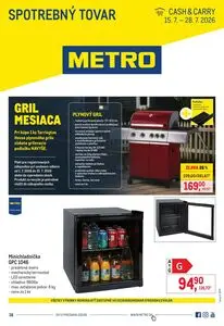 Propagačné noviny METRO, platné od 2026-07-15 do 2026-07-28.