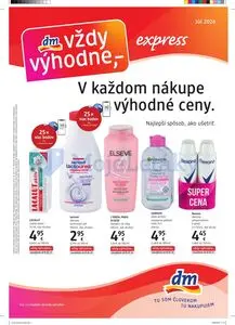 Propagačné noviny dm, platné od 2026-07-15 do 2026-07-31.
