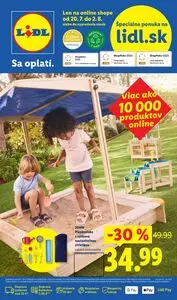 Propagačné noviny LIDL, platné od 2026-07-20 do 2026-08-02.