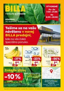 Propagačné noviny BILLA, platné od 2026-07-29 do 2026-08-04.