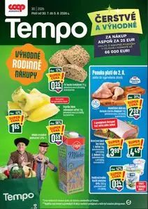 Propagačné noviny COOP, platné od 2026-07-30 do 2026-08-05.
