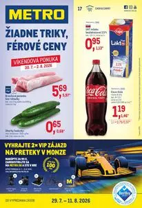 Propagačné noviny METRO, platné od 2026-07-29 do 2026-08-11.