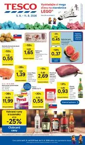 Propagačné noviny TESCO, platné od 2026-08-05 do 2026-08-11.