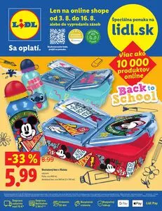 Propagačné noviny LIDL, platné od 2026-08-03 do 2026-08-16.