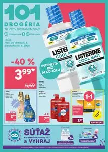 Propagačné noviny 101 Drogerie, platné od 2026-08-05 do 2026-08-18.