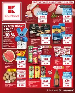 Propagačné noviny Kaufland, platné od 2026-08-13 do 2026-08-19.