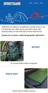 Propagačné noviny SPORTISIMO, platné od 2026-08-15 do 2026-08-21.