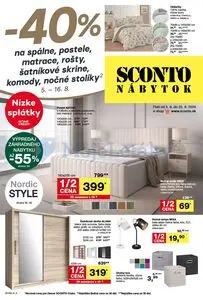 Propagačné noviny SCONTO, platné od 2026-08-05 do 2026-08-25.