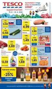 Propagačné noviny TESCO, platné od 2026-08-19 do 2026-08-25.