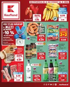 Propagačné noviny Kaufland, platné od 2026-08-20 do 2026-08-26.