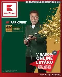 Propagačné noviny Kaufland, platné od 2026-08-20 do 2026-08-26.