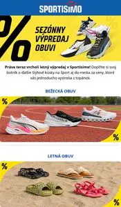 Propagačné noviny SPORTISIMO, platné od 2026-08-20 do 2026-08-26.