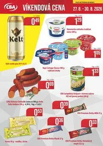 Propagačné noviny KARMEN CBA, platné od 2026-08-27 do 2026-08-30.