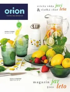 Propagačné noviny Orion, platné od 2026-03-01 do 2026-08-31.