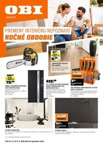 Propagačné noviny OBI, platné od 2026-08-01 do 2026-08-31.